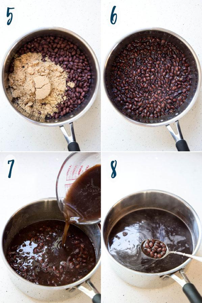 Black Bean Dessert steps 5-8